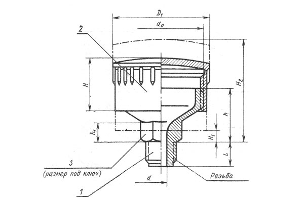 Масленка м10х1 чертеж