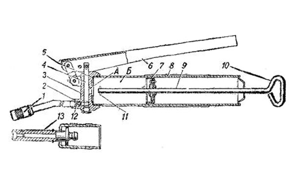 Смазочный нагнетатель чертеж